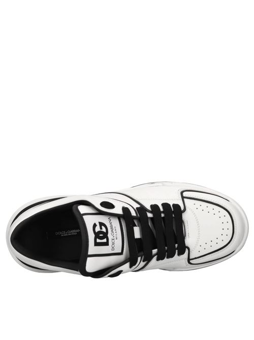 Leather sneakers DOLCE&GABBANA | CS2036 AY965 89697BIANCO-NERO
